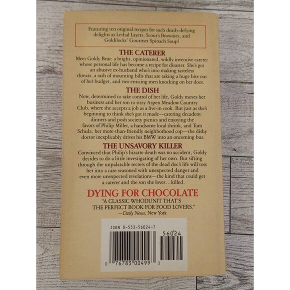 Dying for Chocolate by Diane Mott Davidson SIGNED Goldy Culinary Mystery PB - Picture 2 of 13